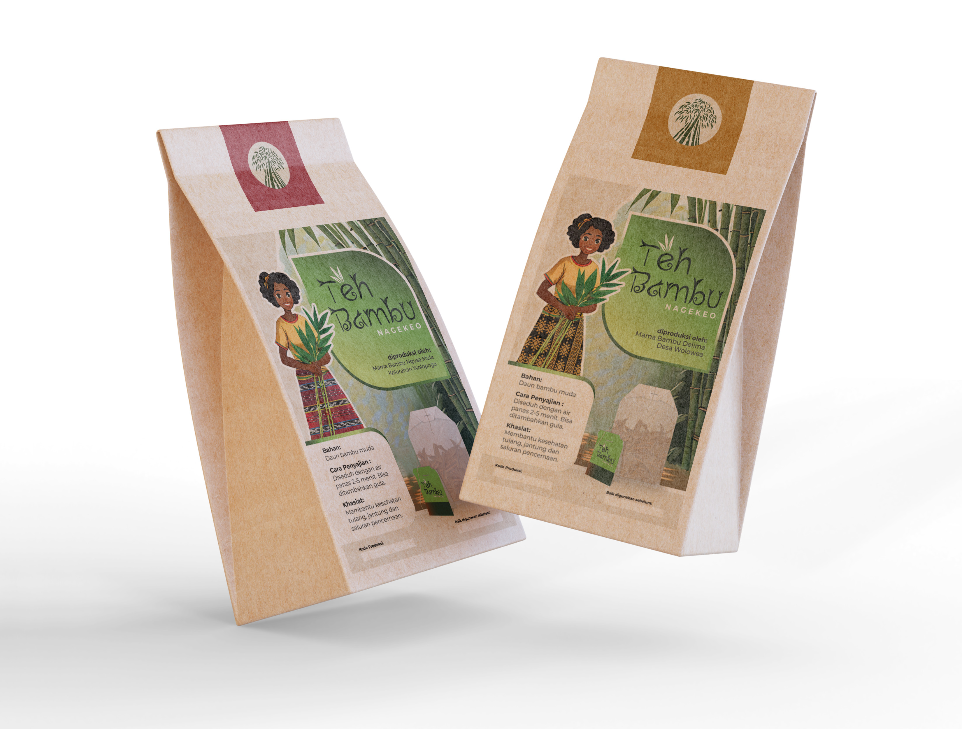 Kemasan Teh Bambu